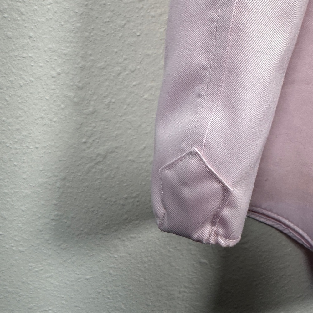 Proper Cloth Greenwich Twill Pink Dress Shirt Roma Spread Neck 17 Men’s - Picture 6 of 8